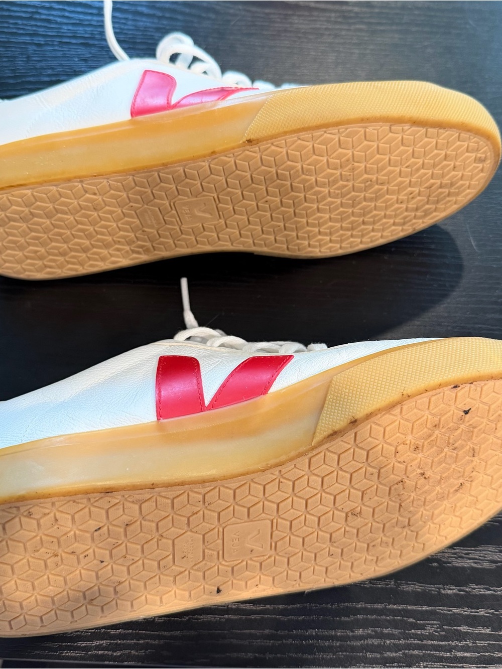 Veja Campo ChromeFree® Leather Sneakers Size Mens 10 Extra White Pekin Poker - Picture 11 of 15